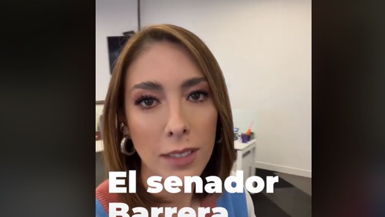 Juanita Gómez entrevista al senador Alirio Barrera y le pregunta si volvería a llevar a Pasaporte, uno de sus caballos, al Congreso.