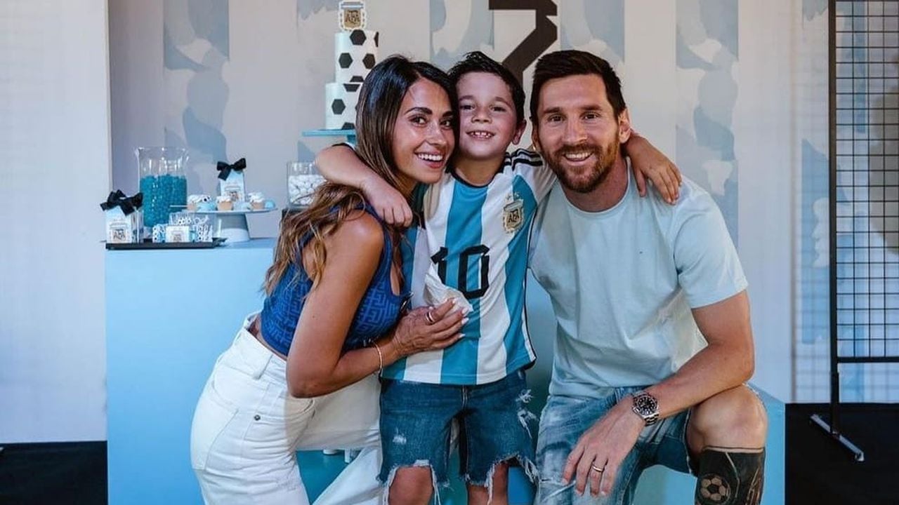 Lionel Messi celebró el cumpleaños de su hijo Mateo. Foto: Instagram Antonela Rocuzzo.