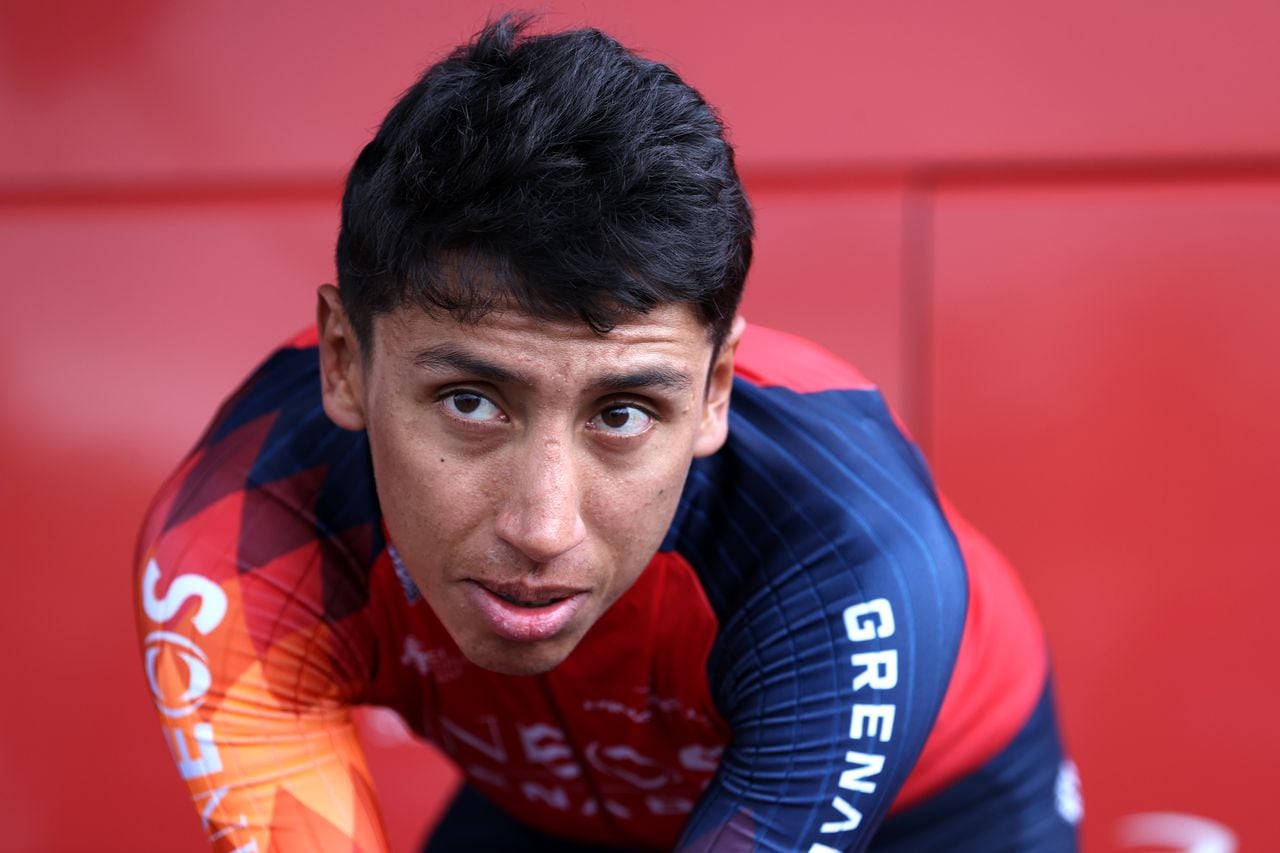 BILBAO, SPAIN - JUNE 30: Egan Bernal of Colombia and Team INEOS Grenadiers during the Team INEOS Grenadiers training ahead of the 110th Tour de France 2023 on June 30, 2023 in Bilbao, Spain. (Photo by Michael Steele/Getty Images)