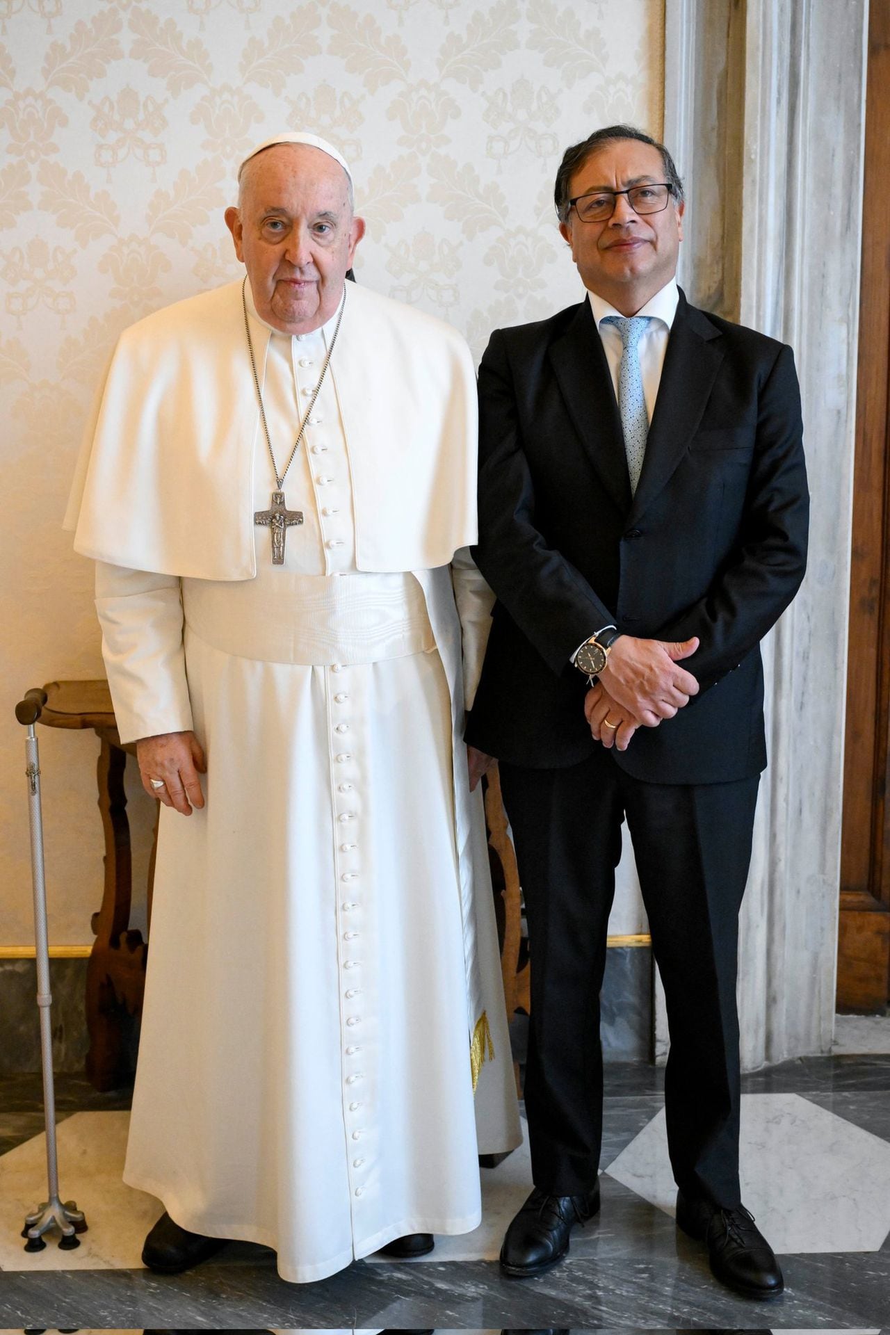 Papa Francisco y Gustavo Petro.