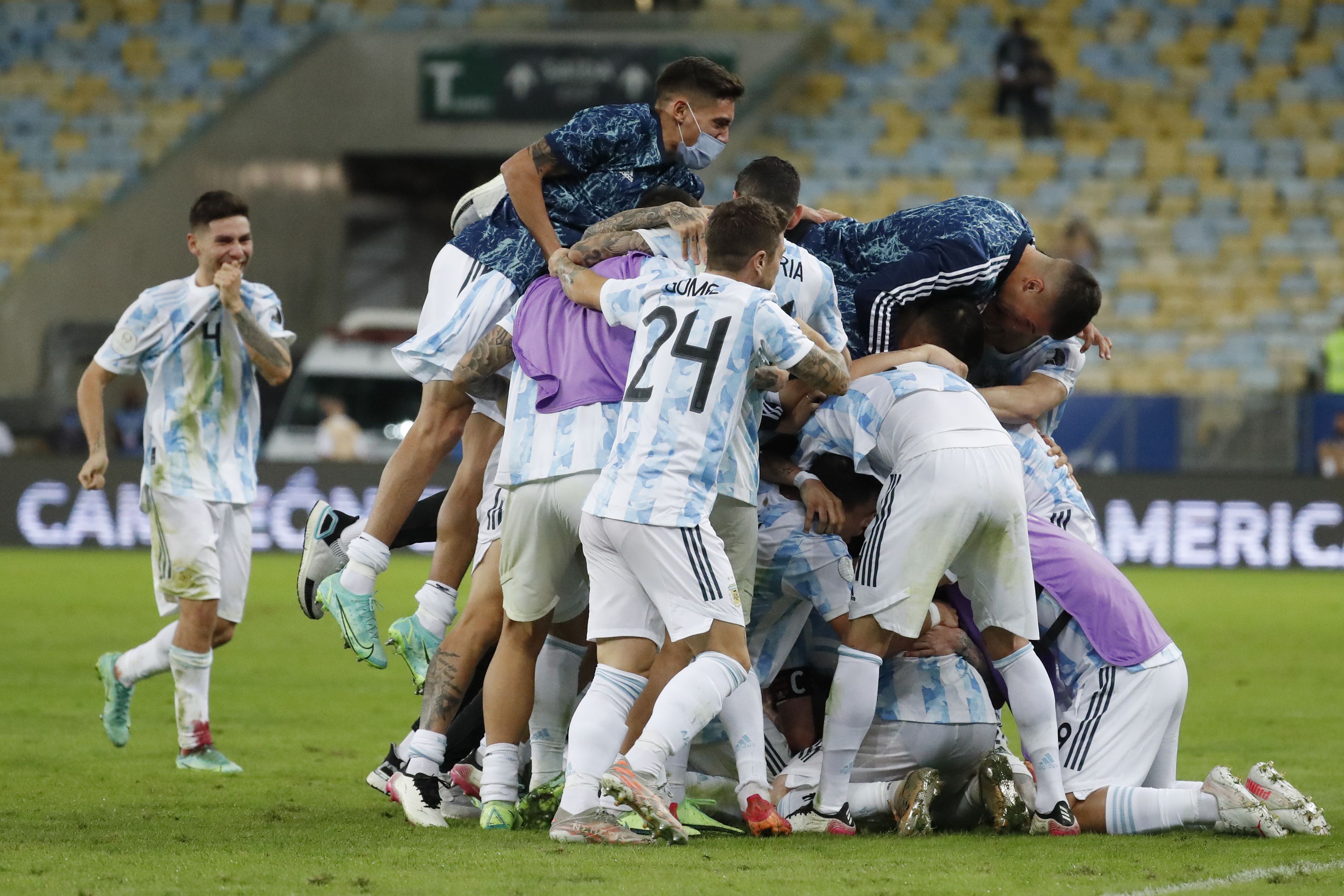? Final de la Copa América: Argentina derrota a Brasil en el Maracaná y se proclama campeón de la Copa América