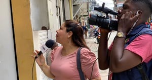Equipo periodístico del canal CNC Chocó.