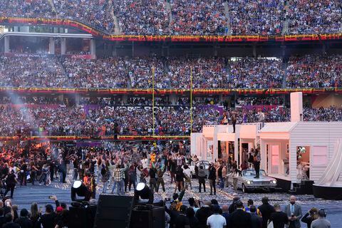 Espectáculo de medio tiempo del Super Bowl.