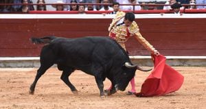 Emilio de Justo, torero español. Cali, 29 de diciembre de 2021.
