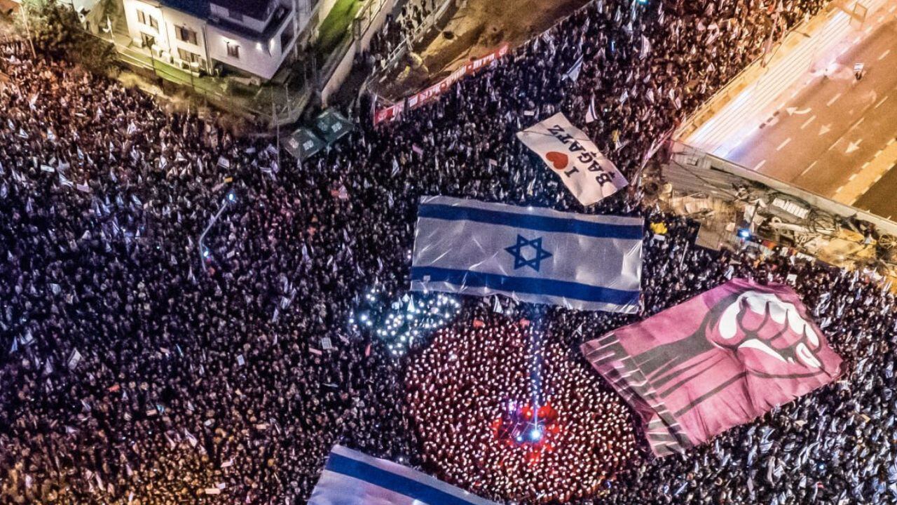 Fueron multitudinarias las protestas en Israel