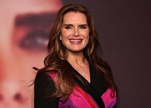NEW YORK, NEW YORK - MARCH 29: Brooke Shields attends the "Pretty Baby: Brooke Shields" New York Premiere at Alice Tully Hall on March 29, 2023 in New York City. (Photo by Jamie McCarthy/Getty Images)