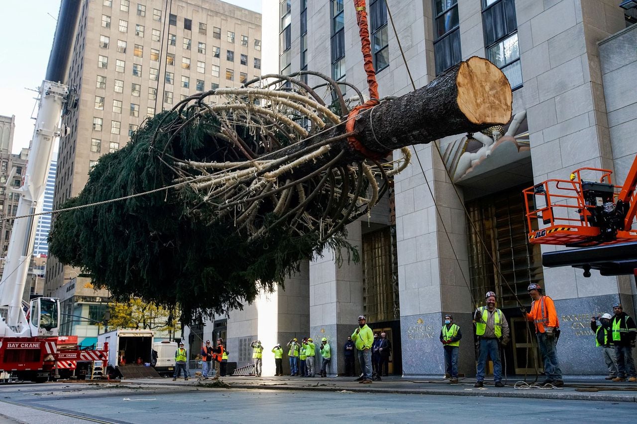 árbol de Navidad de Rockefeller en la ciudad de Nueva York