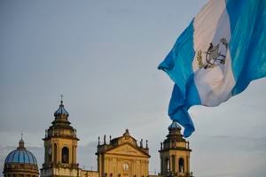 Bandera de Guatemala.