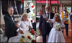 José Valencia y Matilde Arango se csaron en el hogar de ancianos que comparten en Santa Rosa de Cabal