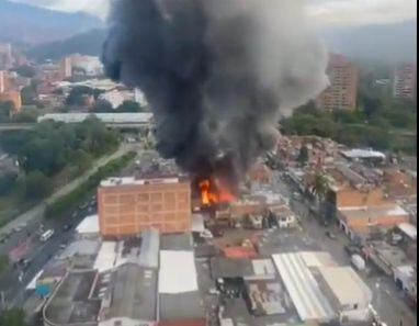 Así se presencia el video desde las alturas en Medellín.
