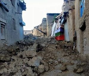 Terremoto en Afganistán Foto: Twitter @muslimhandsaf