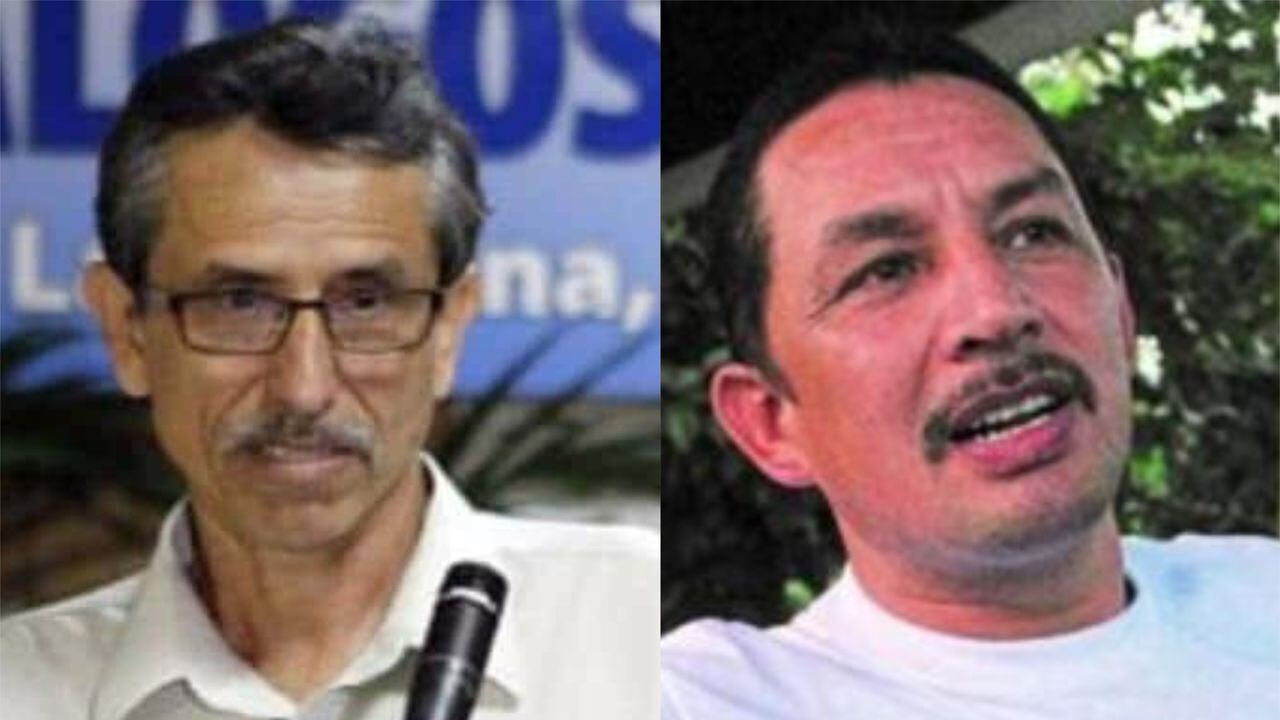 Walter Mendoza (Izq) y el Zarco Aldinever (Der), posibles sucesores de Iván Márquez.