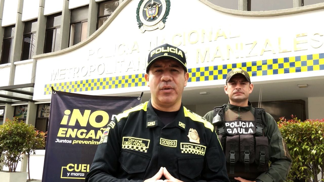 Diego Enrique Fontal Cornejo, coronel Policía de Manizales