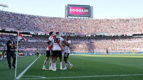 Imagen de la victoria de River Plate sobre Talleres