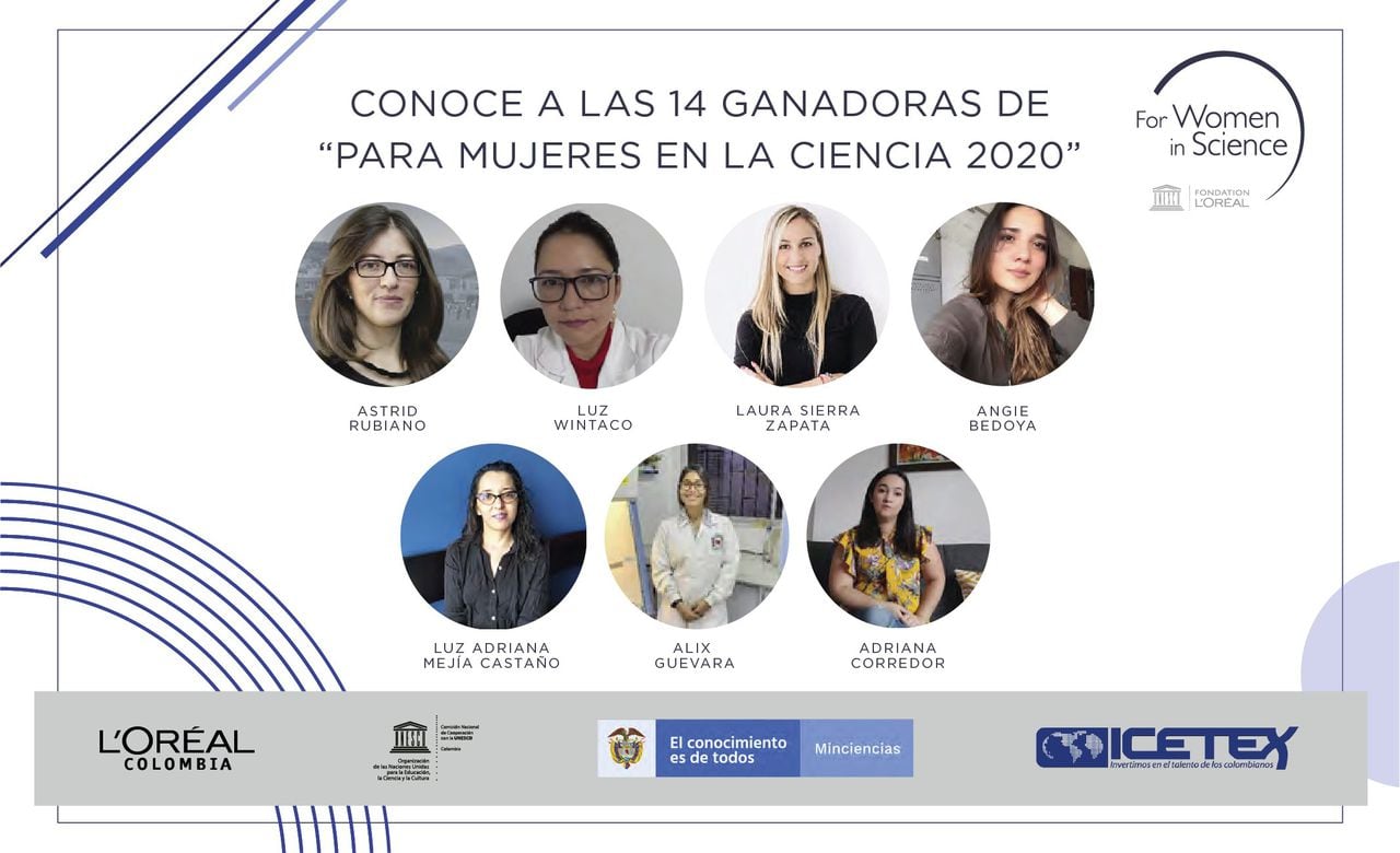 Científicas ganadoras de 'Para las mujeres en la ciencia 2020'