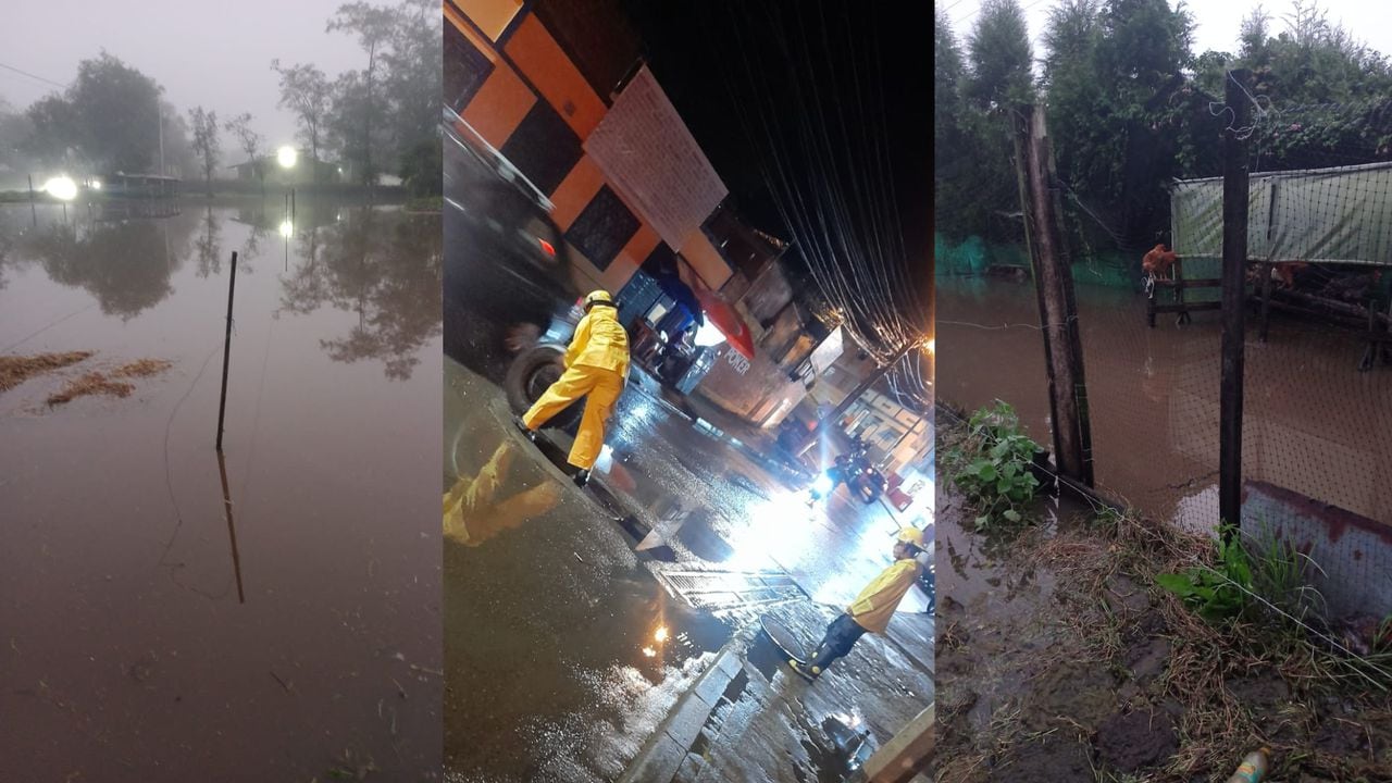 El departamento reportó varias emergencias por las lluvias.