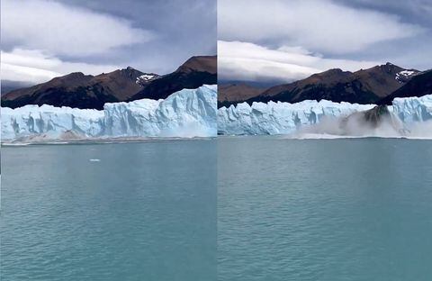 Iceberg emergiendo del mar