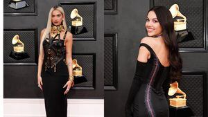 Dua Lipa y Olivia Rodrigo en los Grammy 2022.