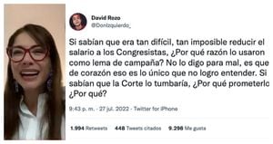 Cathy Juvinao le responde a David Rozo, don Izquierdo