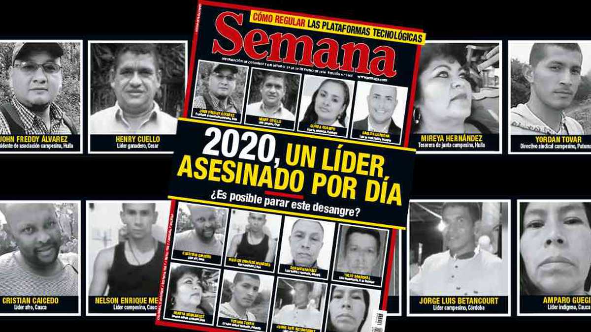 Indepaz ha registrado el asesinato de 21 líderes en 2020, mientras que para el Gobierno son 11. La ONU cuenta alrededor de 15.