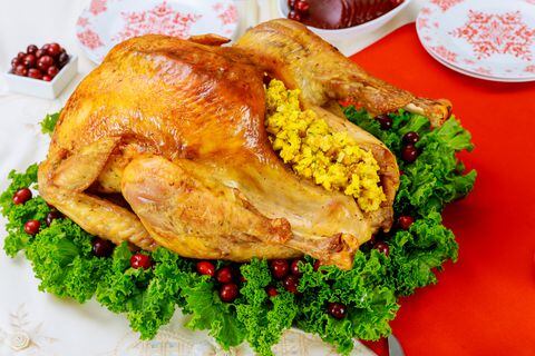 Pollo asado es una preparación muy tradicional para Navidad o Año Nuevo.