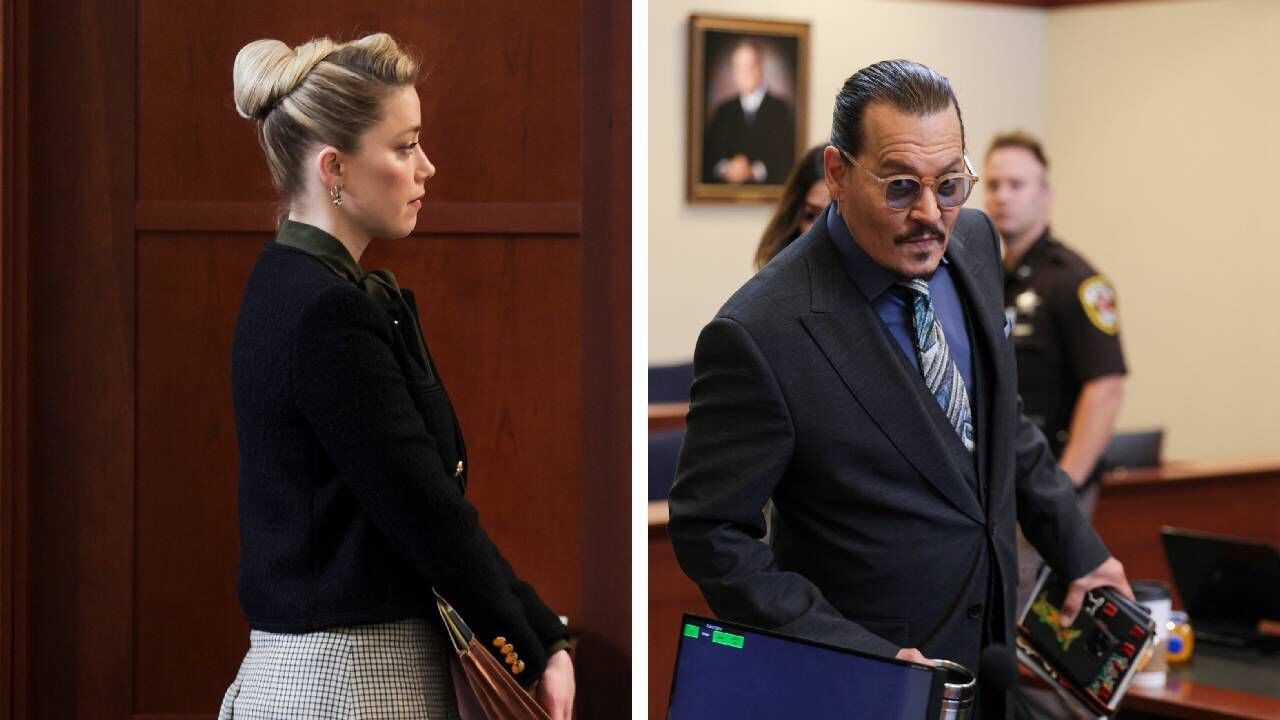 Los actores Johnny Depp y Amber Heard tienen uno de los juicios más polémicos que ha tenido Holliwood en los últimos años. Foto: AP Evelyn Hockstein montaje SEMANA.