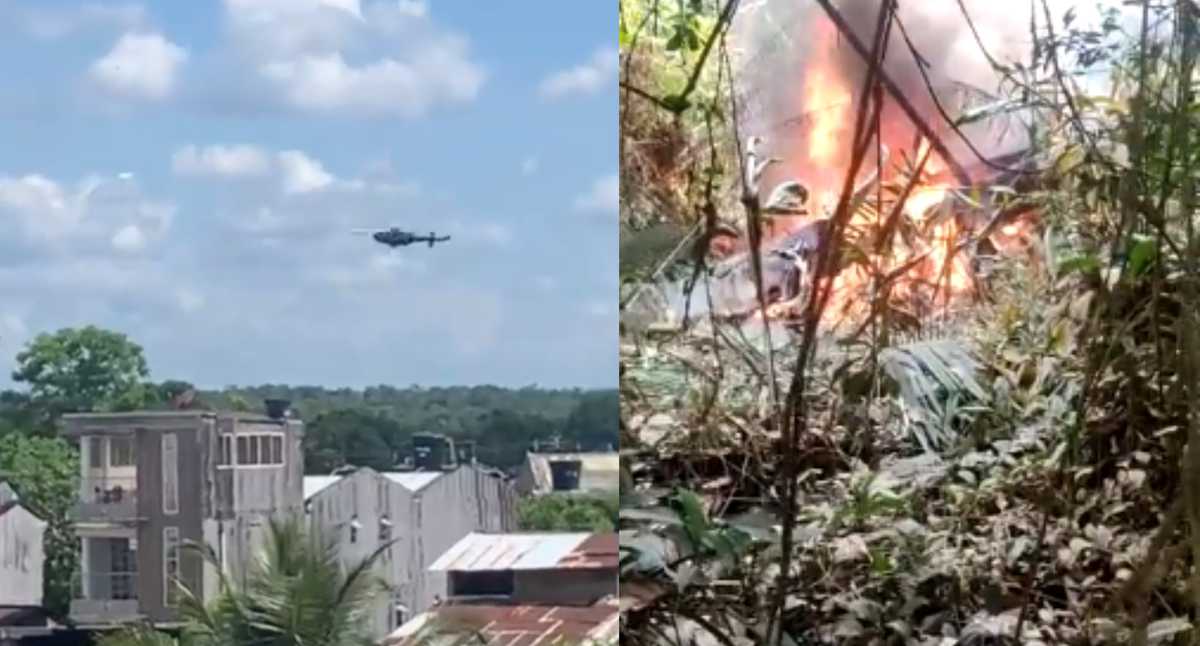 Caída de helicóptero del Ejército Nacional en Quibdó, Chocó.
