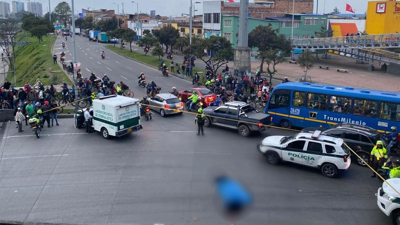 Un hombre perdió la vida al lanzarse del puente de la Calle 6 con NQS en Bogotá