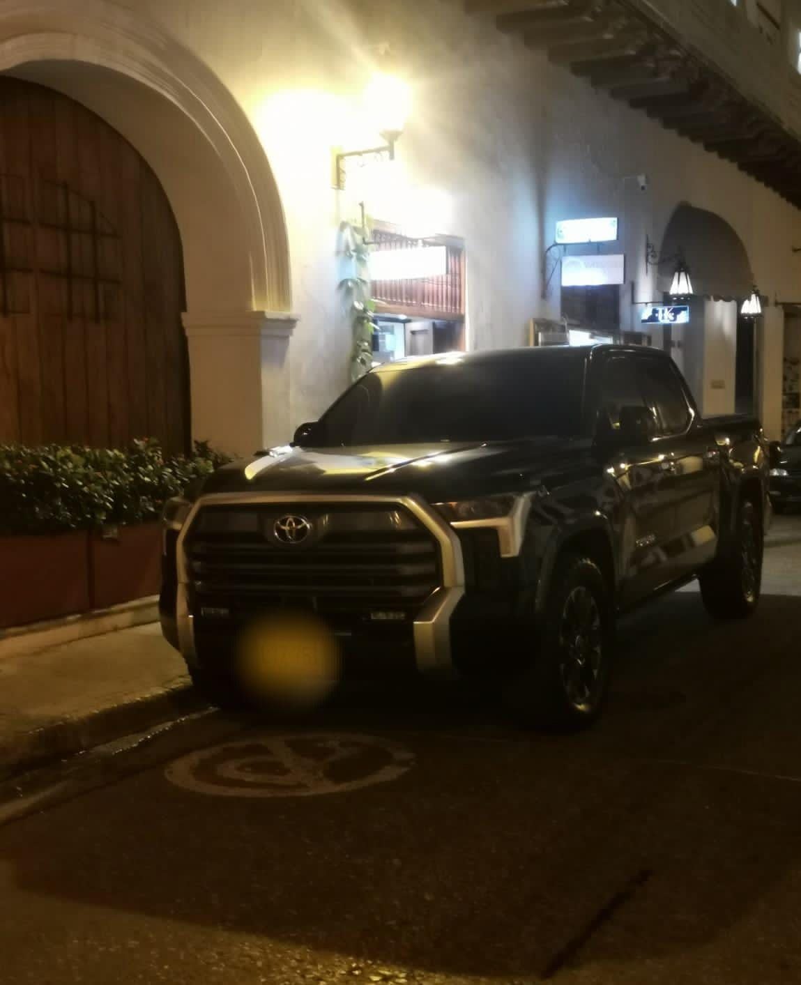 Camioneta en la que se movilizaba Tito el Borracho, según la Policía.