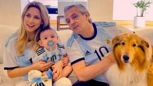 Alberto Fernández, presidente de Argentina junto a su familia