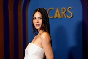 HOLLYWOOD, CALIFORNIA - JANUARY 09: Olivia Munn attends the Academy Of Motion Picture Arts & Sciences' 14th Annual Governors Awards at The Ray Dolby Ballroom on January 09, 2024 in Hollywood, California. (Photo by Frazer Harrison/Getty Images)