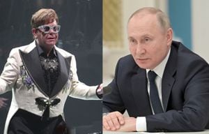 Durante un concierto, Elton John criticó a Vladimir Putin por la invasión de Rusia a Ucrania.
