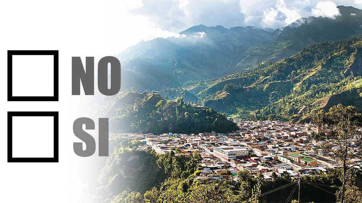 Cajamarca, uno de los 9 municipios donde el No ganó en la consulta popular minera.  Foto: archivo/Semana