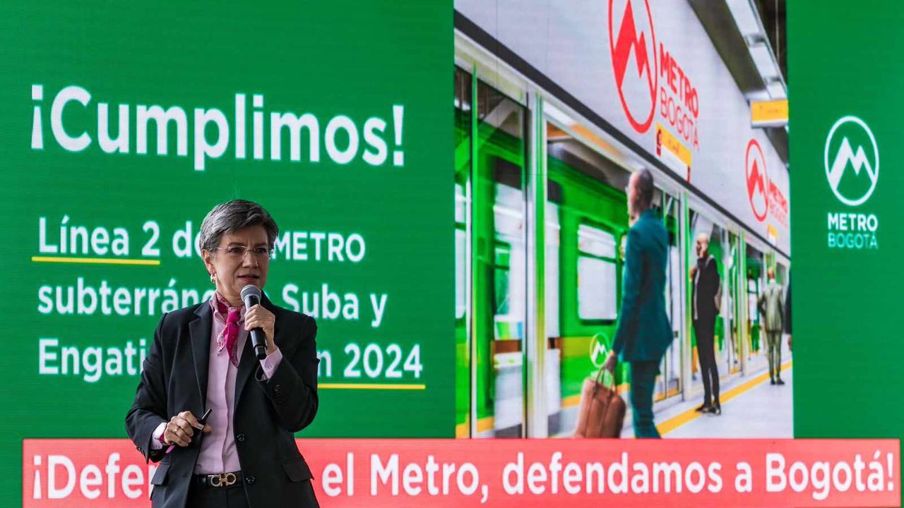 La alcaldesa Claudia López anuncio la apertura de la licitación internacional de la segunda línea del Metro de Bogotá