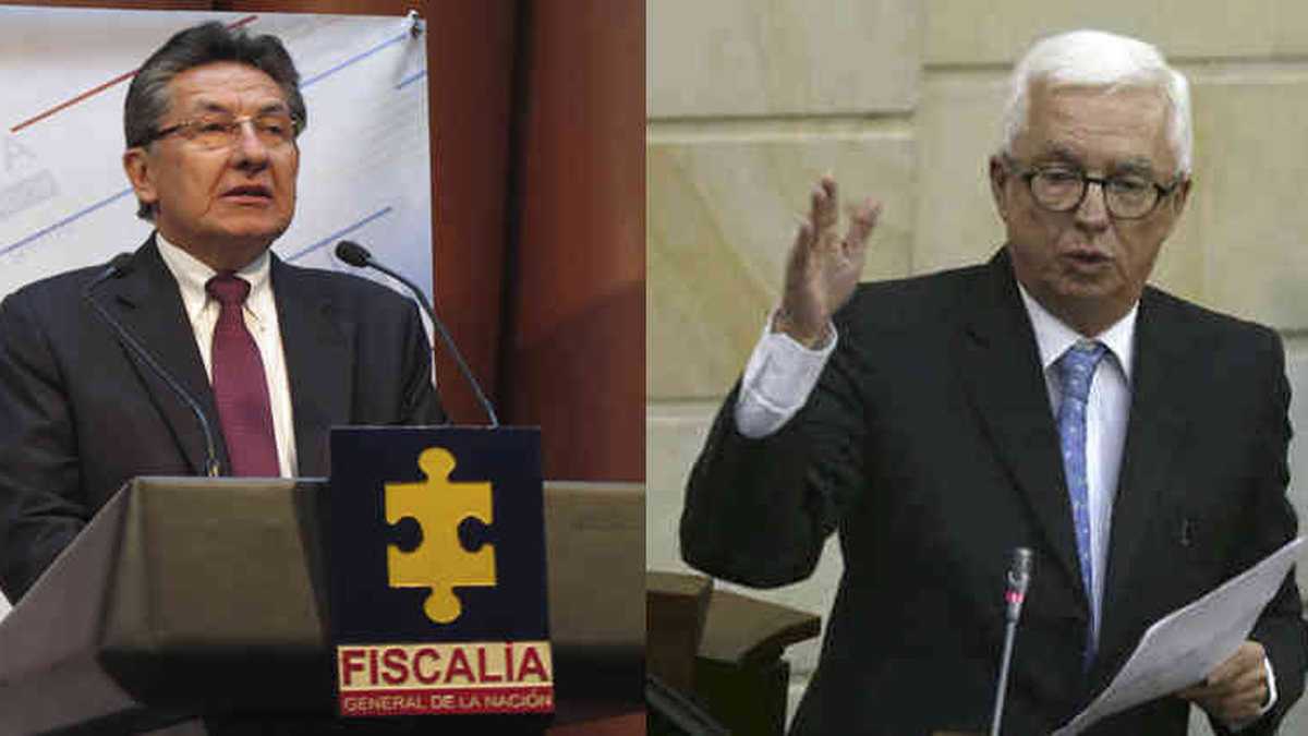 Fiscal general, Néstor Humberto Martínez, y el senador del Polo Democrático, Jorge Robledo