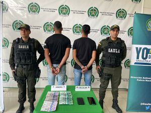 Los hombres fueron capturados en el barrio La Concordia, Bucaramanga.