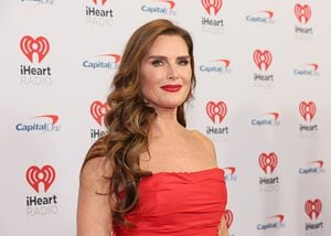 NEW YORK, NEW YORK - DECEMBER 09: Brooke Shields attends the Z100's iHeartRadio Jingle Ball 2022 Press Room at Madison Square Garden on December 09, 2022 in New York City. (Photo by Dia Dipasupil/Getty Images)