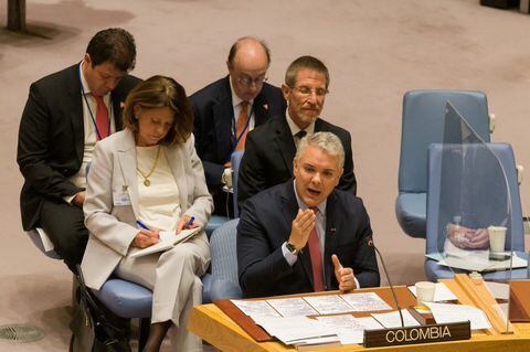 Presidente Iván Duque en el Consejo de Seguridad de la ONU.