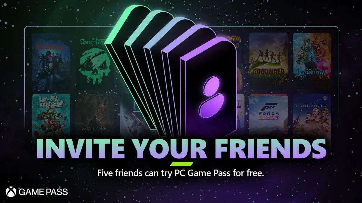 Xbox permite regalar pruebas gratuitas de PC Game Pass de 14 días a hasta 5 amigos nuevos en la plataforma
