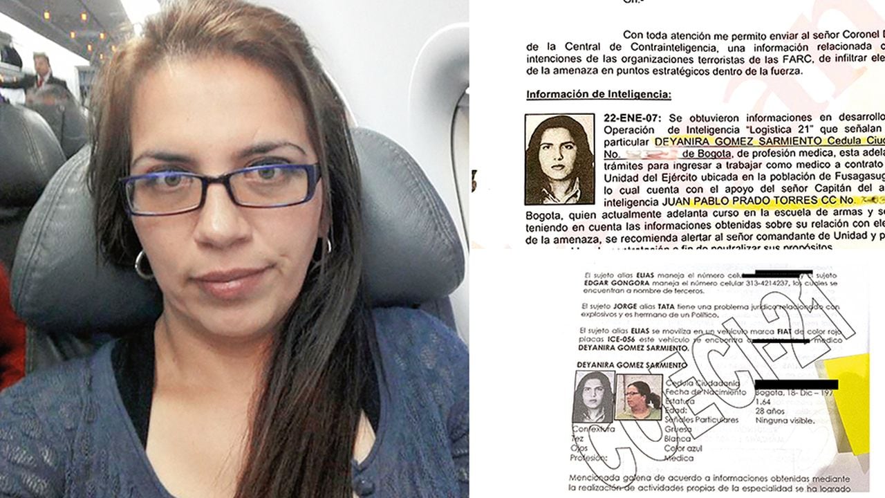   Deyanira Gómez Sarmiento, reseñada en informes de inteligencia por sus presuntos vínculos con las Farc.