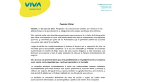 Pronunciamiento oficial de Viva Air, tras decisión de Avianca.