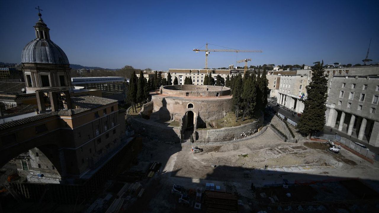 Después de años, Roma restaura el imponente Mausoleo de Augusto. Foto: Filippo Monteforte / AFP