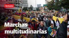 Históricas marchas contra el Gobierno Petro en todo el país