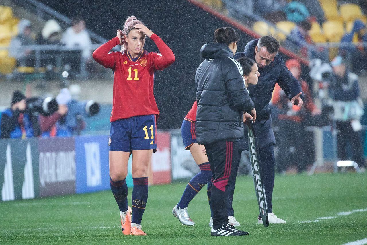 Alexia Putellas entró en el segundo tiempo con España.