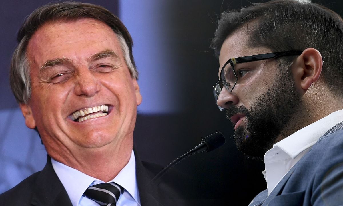 Chile presentó nota de protesta ante el gobierno de Brasil por palabras e Bolsonaro contra Gabriel Boric.