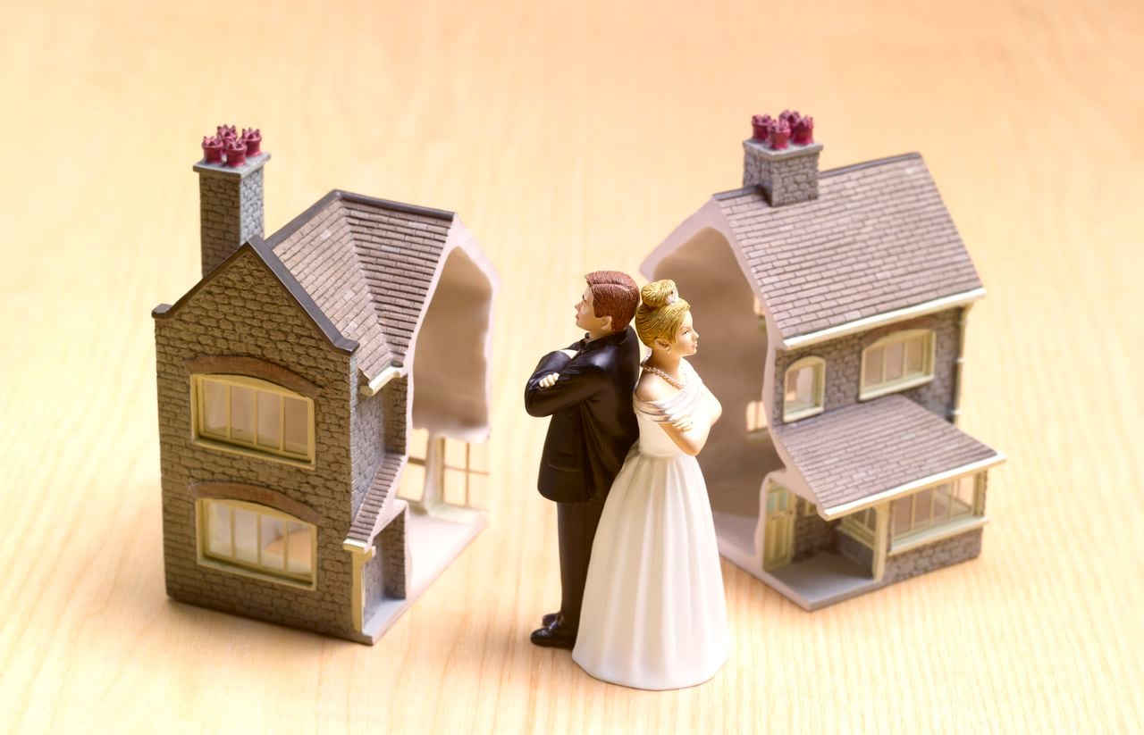El divorcio también incluye una repartición de bienes de la sociedad conyugal.