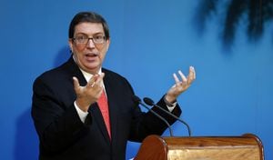 El ministro de Relaciones Exteriores cubano, Bruno Rodríguez Parrilla