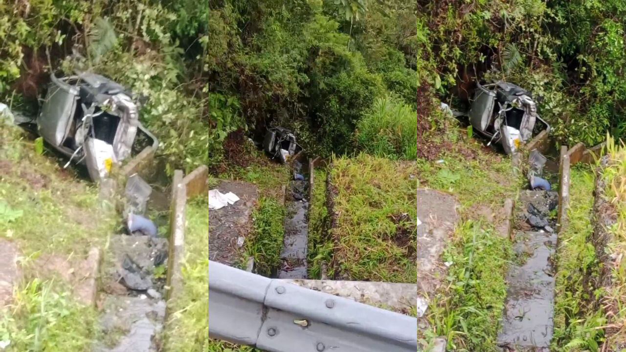 Accidente autopista Medellín - Bogotá