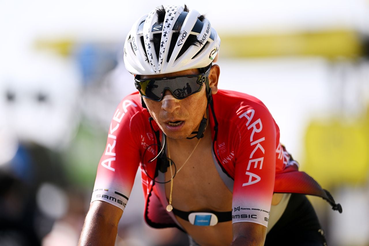 Nairo Quintana, ciclista colombiano durante el Tour de Francia 2022.