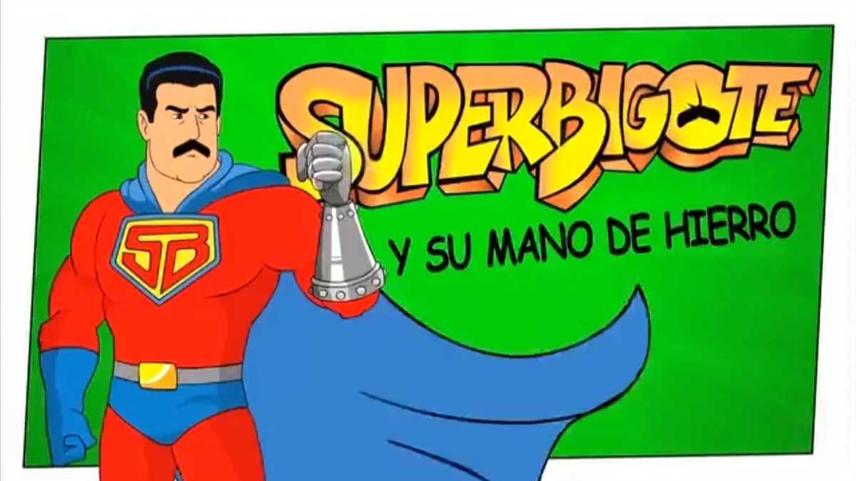 Súper Bigote', la caricatura venezolana en la que Nicolás Maduro lucha  contra el 'imperio yankee'